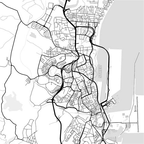 downtown map  algecirasla linea spain hebstreits sketches urban map city map color change