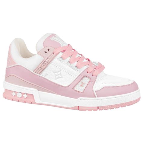 louis vuitton trainer sneaker pink sneakersfromtom