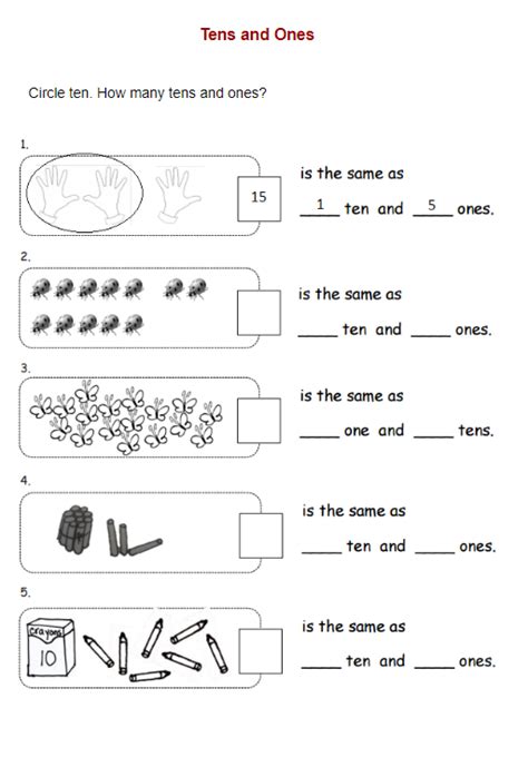 tens   examples solutions worksheets activities songs