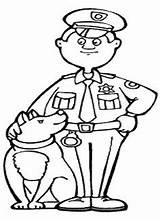 Police Coloring Crafts Pages Dogs Sheets Helpers Books Community Print People Hat sketch template