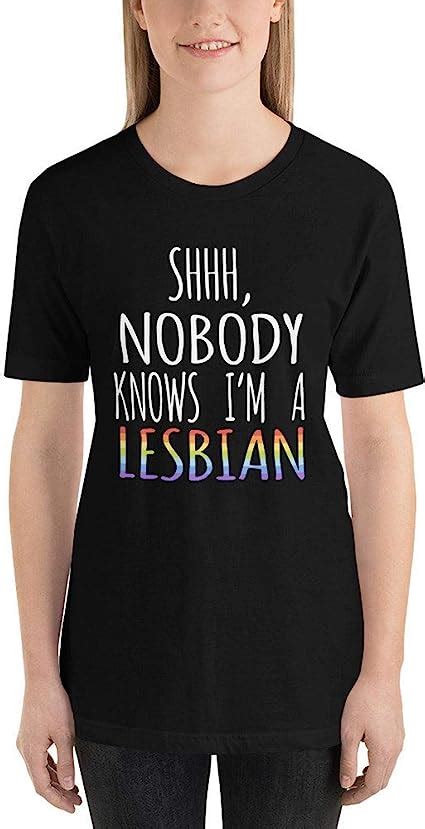 car ny shhh nobody knows i m a lesbian shirt lgbt t shirt great t