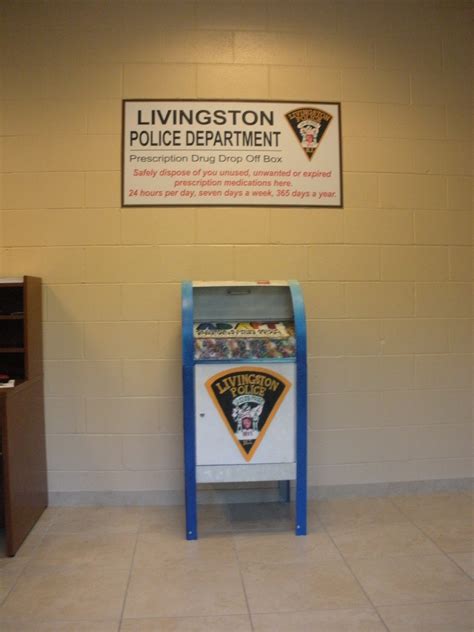 livingston police department unveils prescription drug drop off box news tapinto
