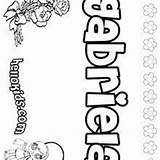 Coloring Gabriella Name Pages Template sketch template