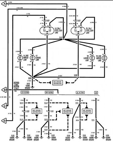 paige scheme wiring diagram  trailer tail lights