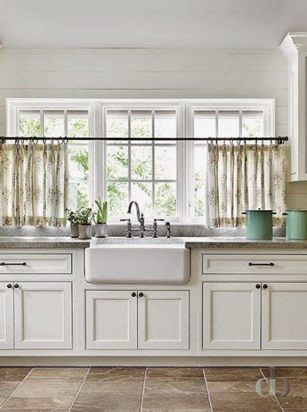 farmhouse sink curtain counter tops  ideas farmhouse kitchen window treatments kitchen