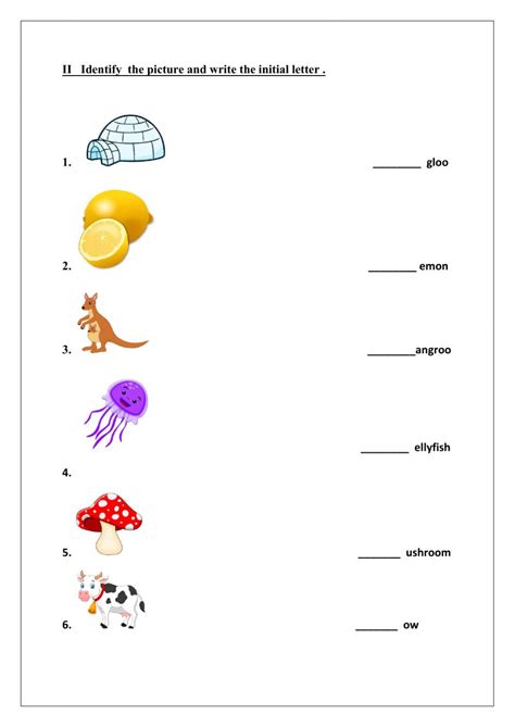 english worksheet worksheet for ukg