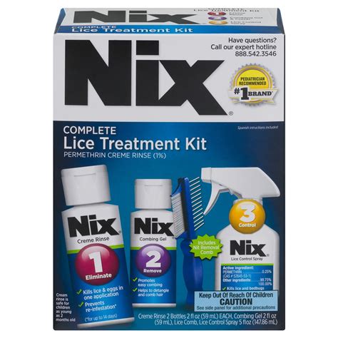 nix complete lice treatment kit kills lice  eggs lice comb walmartcom