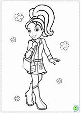 Polly Pocket Coloring Dinokids Pages Close Print Colorare Da sketch template