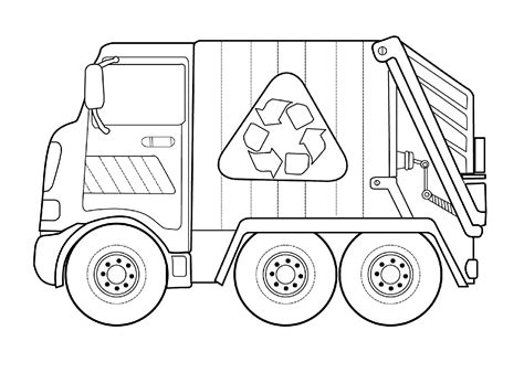 incredible garbage truck coloring page references