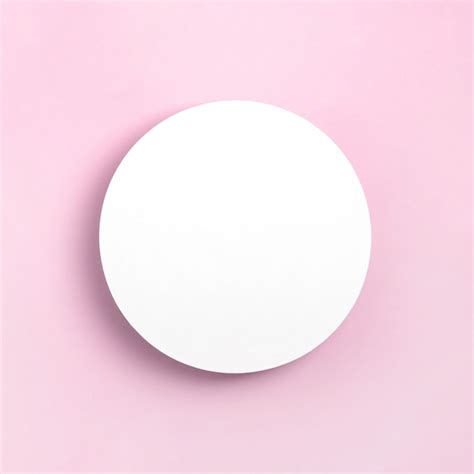 premium photo white paper circle