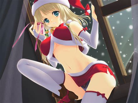 wallpaper christmas anime girl wallpaper hd