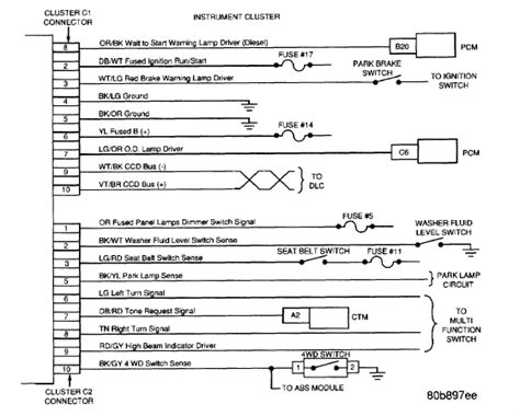 dodge ram  radio wiring diagram wiring