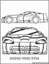 Dodge Coloring Viper Pages Gtsr Dually Ram Fun Template sketch template