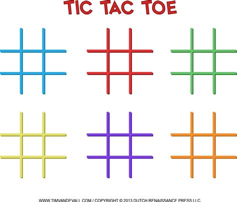 printable tic tac toe template printable templates
