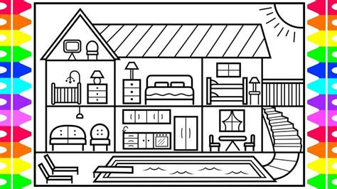 house coloring pages  toddlers warehouse  ideas