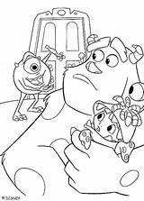 Mike Coloring Boo Pages Wazowski Inc Monsters Color Sulley Print Monster Hellokids Sheets Para Colorear Dibujos Disney sketch template