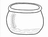 Fish Bowl Clipart Clip Fishbowl Printable Empty Outline Coloring Tank Aquarium Template Goldfish Sheet Blank Cliparts Templates Drawing Pages Color sketch template