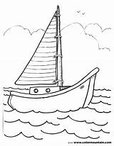 Boat Coloring Sailboat Pages Drawing Motor Sailing Color Sketch Clipart Print Getdrawings Sheet Library Popular Comments Coloringhome sketch template
