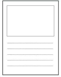 write  draw lined paper  space  story illustrations