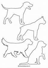 Sagome Cani Ritagliare Animali Pianetabambini Piccole sketch template