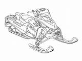 Coloring Snowmobile Pages Doo Ski Clipart Clip Library Boys sketch template