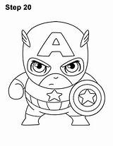 America Minion Superhelden Capitan Easydrawingtutorials Avengers Coloriage sketch template