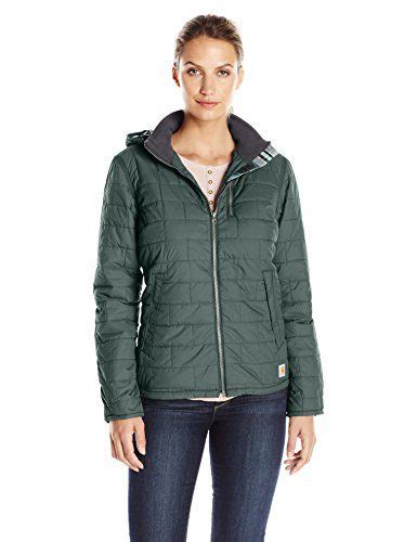 women s amoret quilted flannel lined jacket by carhartt crossdress
