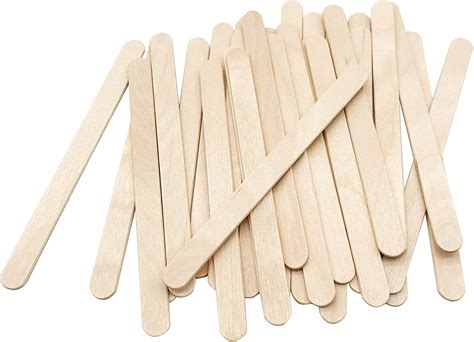 pcs craft sticks ice cream sticks natural wood popsicle craft