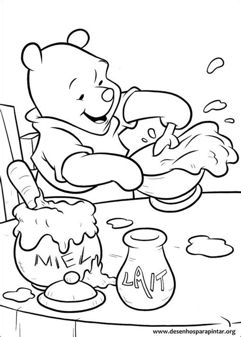 winnie  pooh bear  printable coloring pages colorpagesorg