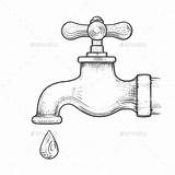 Faucet Leaking Graphicriver Depositphotos Alexanderpokusay Faucets sketch template