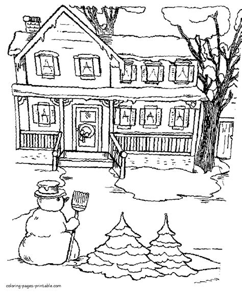 seasons coloring pages winter coloring pages printablecom