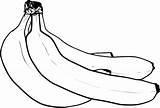 Banana Bunch Yummy Coloring Pages Netart sketch template