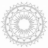 Mandala Sun Coloring Pages Visit sketch template