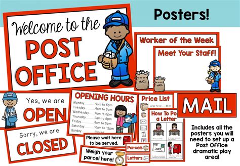 post office dramatic play set  lifelong learners