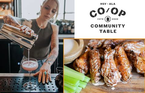 coop community table bar opens  embassy suites huntsville downtown