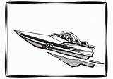 Coloring Boat Pages Motor Jet Clip Library Power Comments sketch template