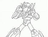 Megaman Armor sketch template