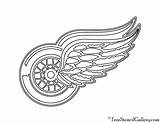 Wings Red Detroit Logo Coloring Pages Stencil Nhl Top Logos Search Logodix Again Bar Case Looking Don Print Use Find sketch template