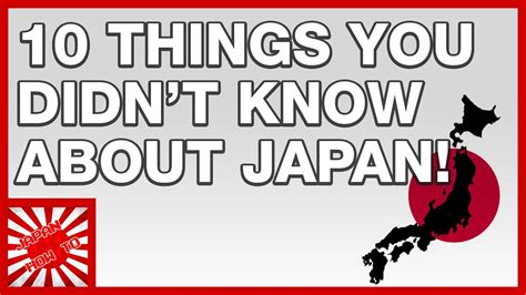 10 things you didn t know about japan japan how to youtube
