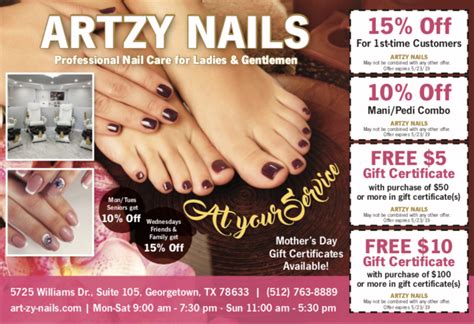 nail salon services discounts  spring  alanah marlie
