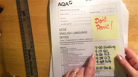 aqa gcse language paper  revision scheme  work teaching resources