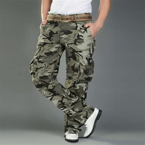 hot casual mens pants military army cargo camo combat camouflage slacks trousers ebay