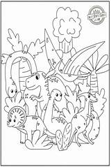 Dinosaur Coloring Dinosaurs sketch template