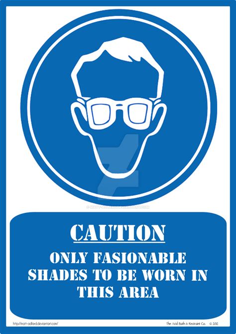 Safety Glasses Sign Copy By Matt Adlard On Deviantart