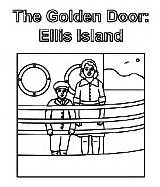 Immigration Edhelper Worksheets Pdf  Ellis Golden Island Door sketch template