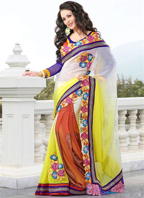 Georgette Ready Pleated Saree New Arrivals