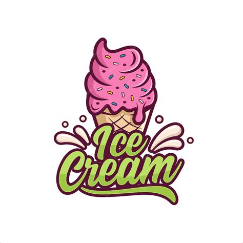 premium vector ice cream design logo premium