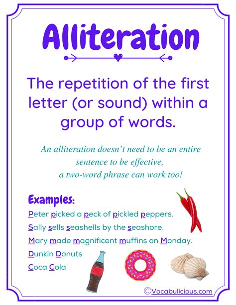 quick easy  fun alliteration activity vocabulicious