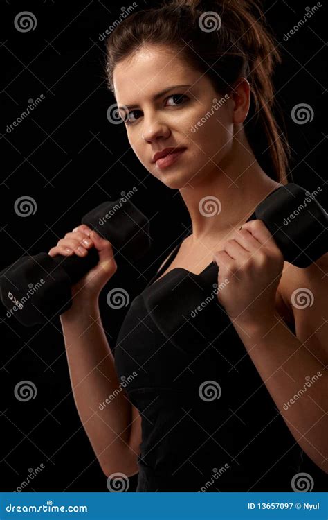 girl  exercise stock image image  brown female