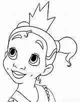 Tiana Coloring Princess Pages Disney Baby Frog Girls Colouring Little Printable Kids Print Sheets Color Prince Cute Template Azcoloring Clipart sketch template